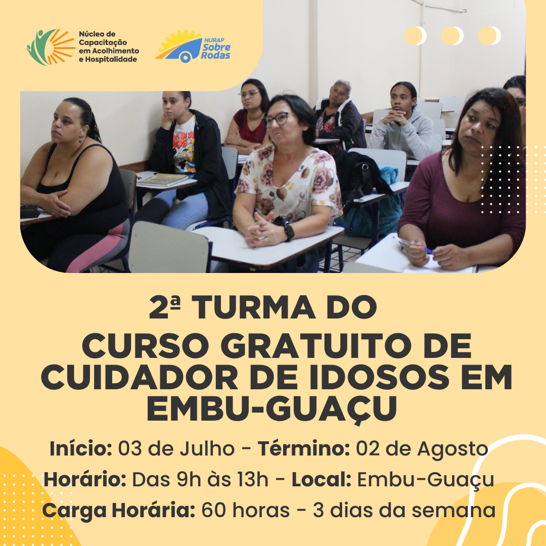 Curso de Cuidador de Idosos em Embu-Guaçu